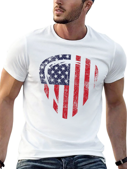 American Football Flag Graphic T-Shirt