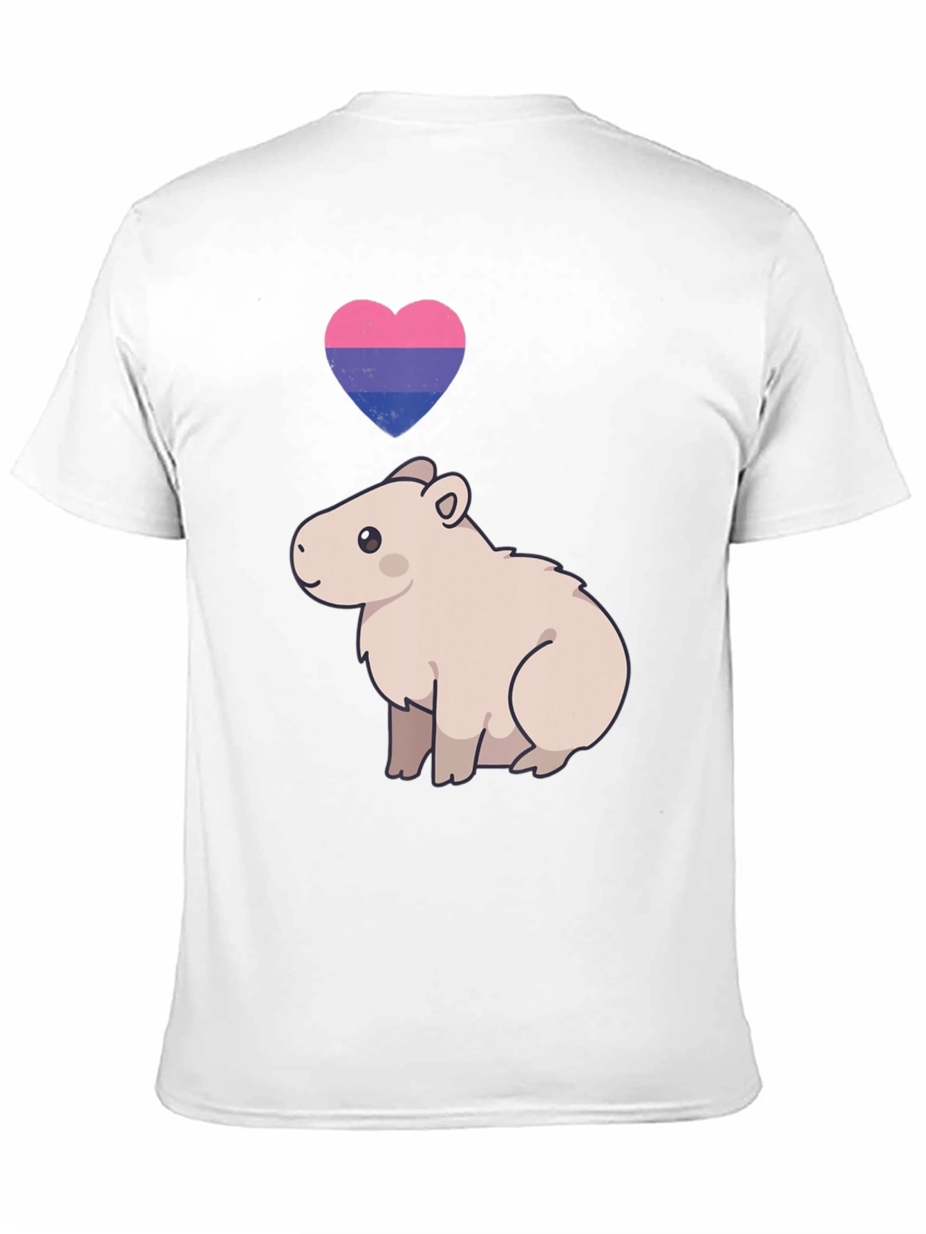 Bisexual Capybara Heart T-Shirt - Unisex