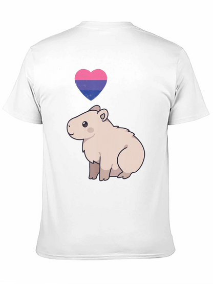 Bisexual Capybara Heart T-Shirt - Unisex