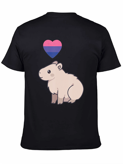 Bisexual Capybara Heart T-Shirt - Unisex