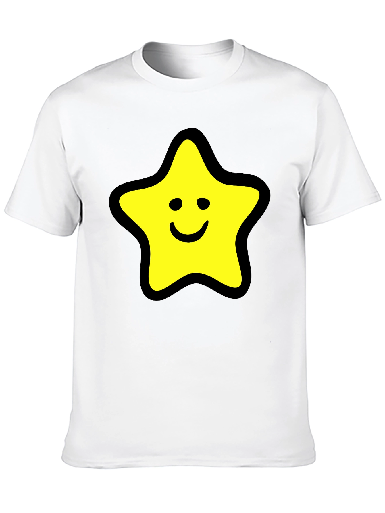 Star Graphic Black T-Shirt - Comfortable Cotton Blend