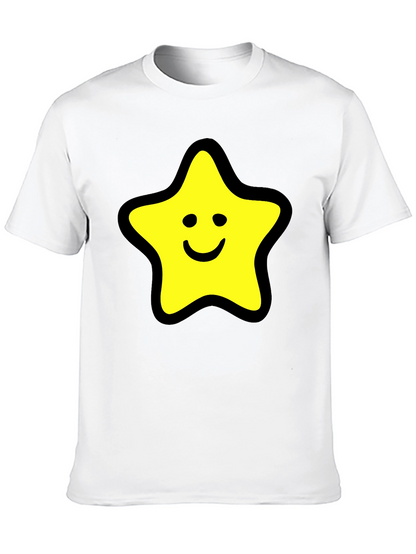 Star Graphic Black T-Shirt - Comfortable Cotton Blend