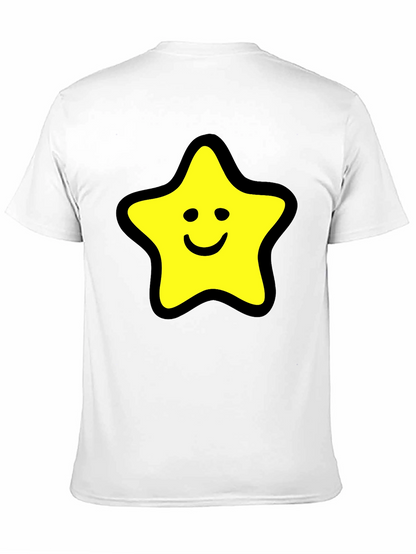 Star Graphic Black T-Shirt - Comfortable Cotton Blend