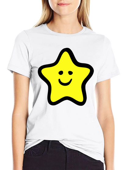 Star Graphic Black T-Shirt - Comfortable Cotton Blend
