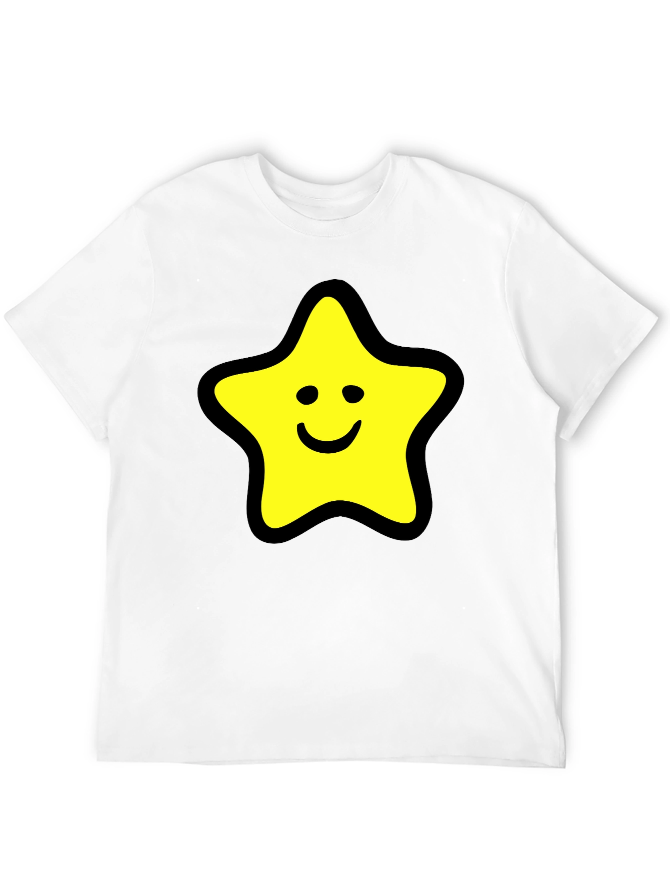 Star Graphic Black T-Shirt - Comfortable Cotton Blend