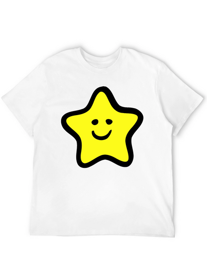 Star Graphic Black T-Shirt - Comfortable Cotton Blend