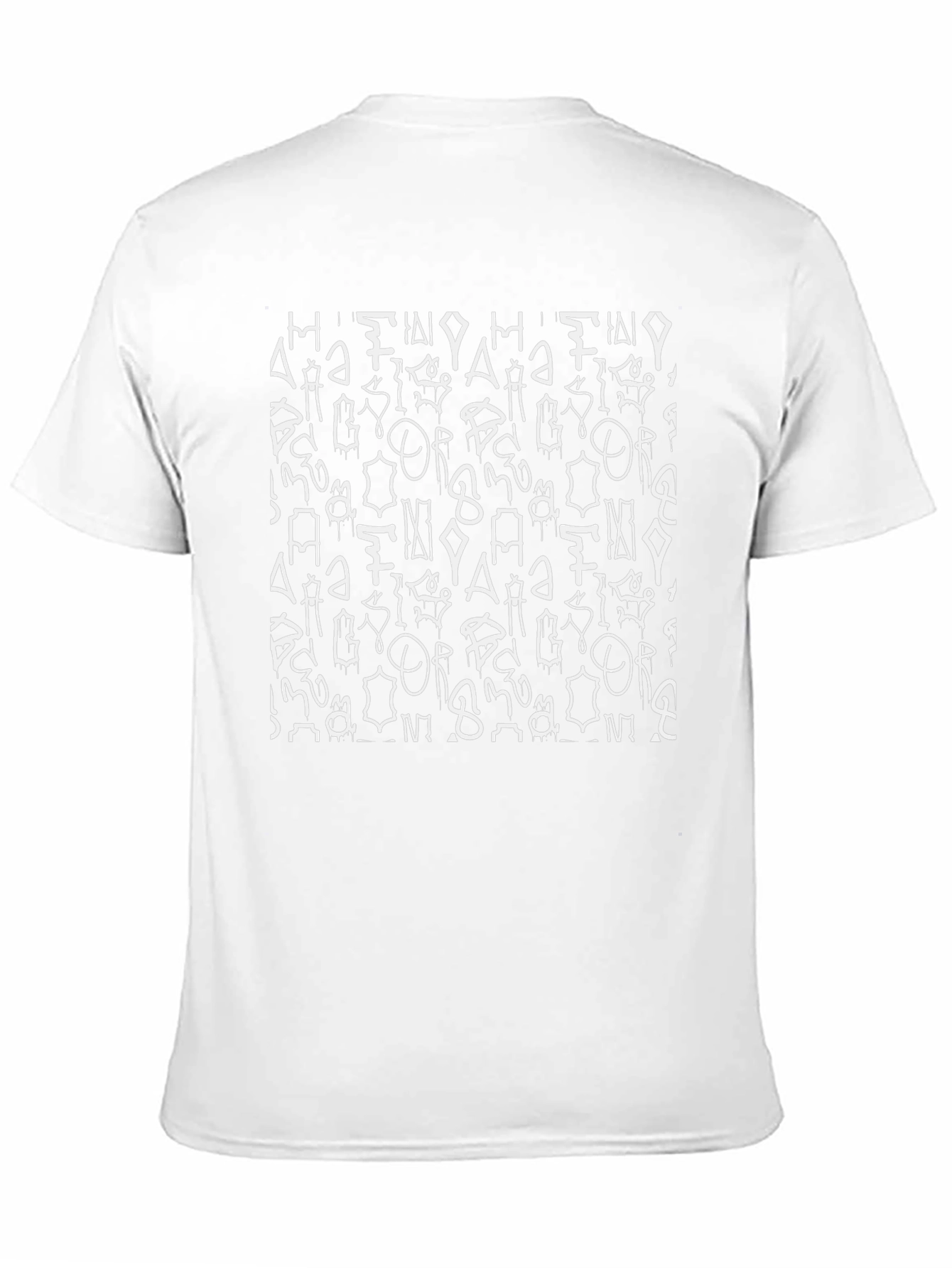 Abstract Graphic Print T-Shirt - Black