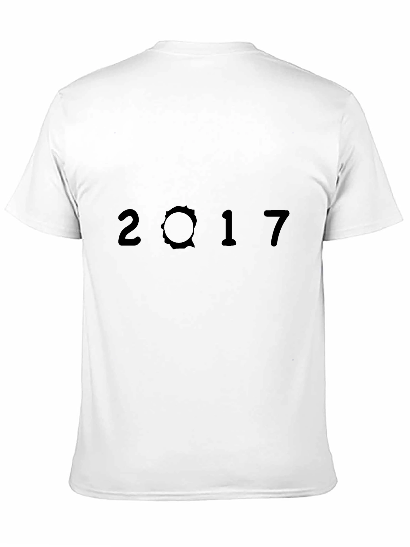 2017 Graphic Black T-Shirt - Classic Casual Tee