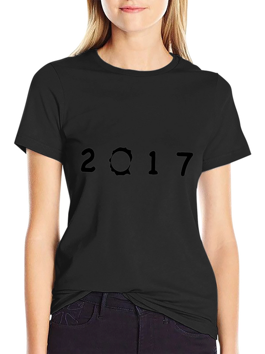 2017 Graphic Black T-Shirt - Classic Casual Tee
