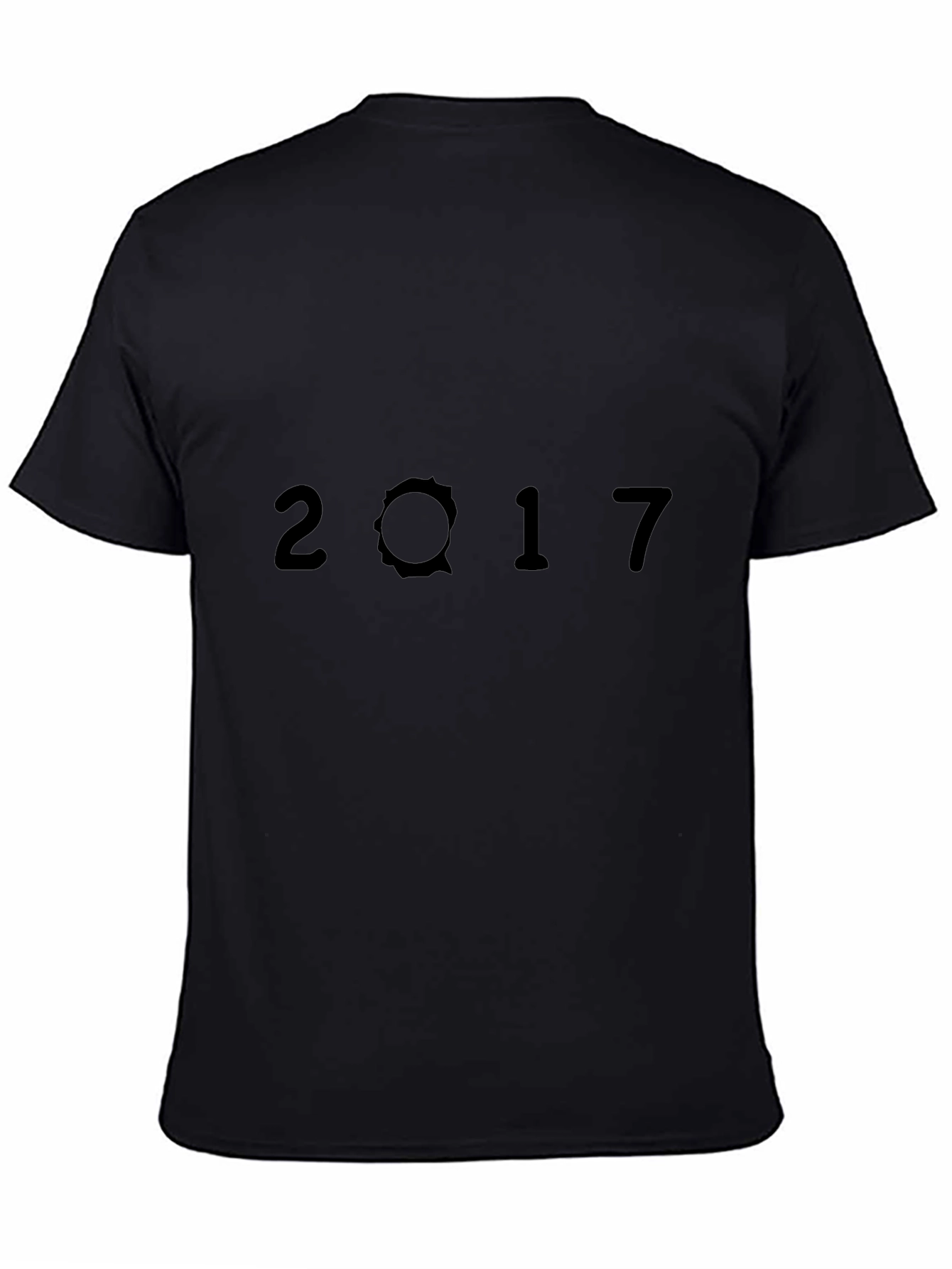 2017 Graphic Black T-Shirt - Classic Casual Tee