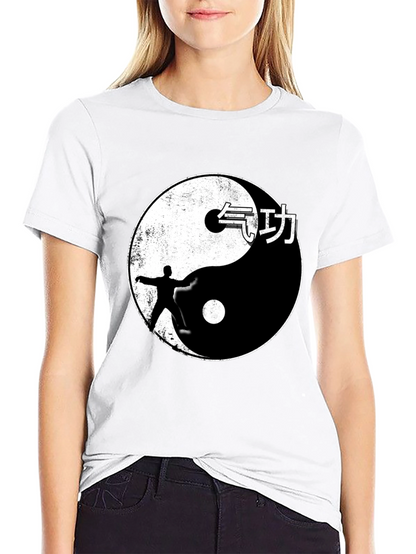 Yin Yang Martial Arts Graphic Tee - Black