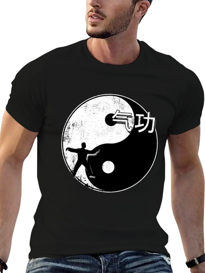 Yin Yang Martial Arts Graphic Tee - Black