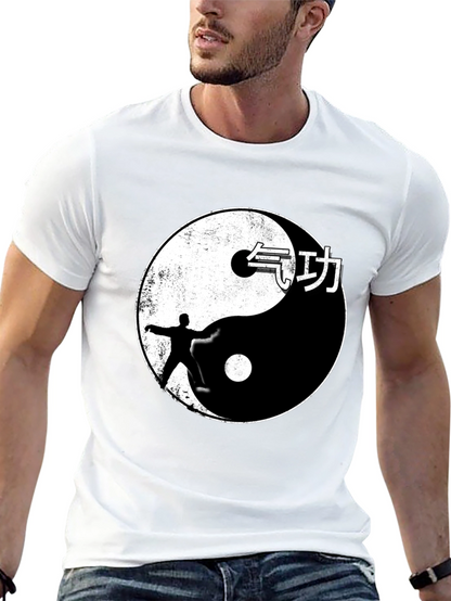 Yin Yang Martial Arts Graphic Tee - Black