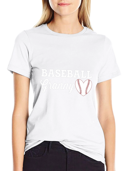 Baseball Granny T-Shirt - Baseball Heart