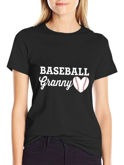 Baseball Granny T-Shirt - Baseball Heart