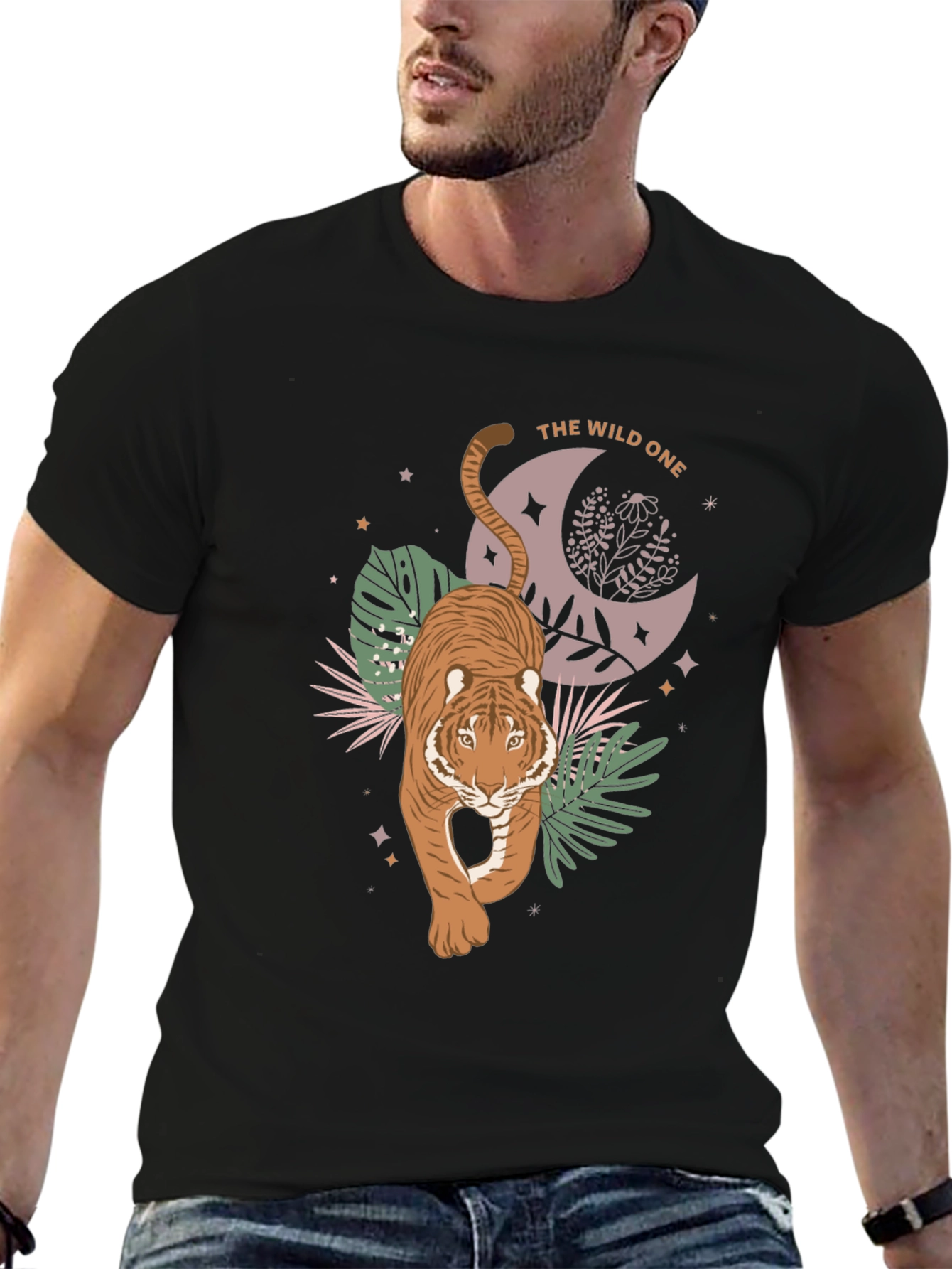 The Wild One Tiger Graphic Tee - Black