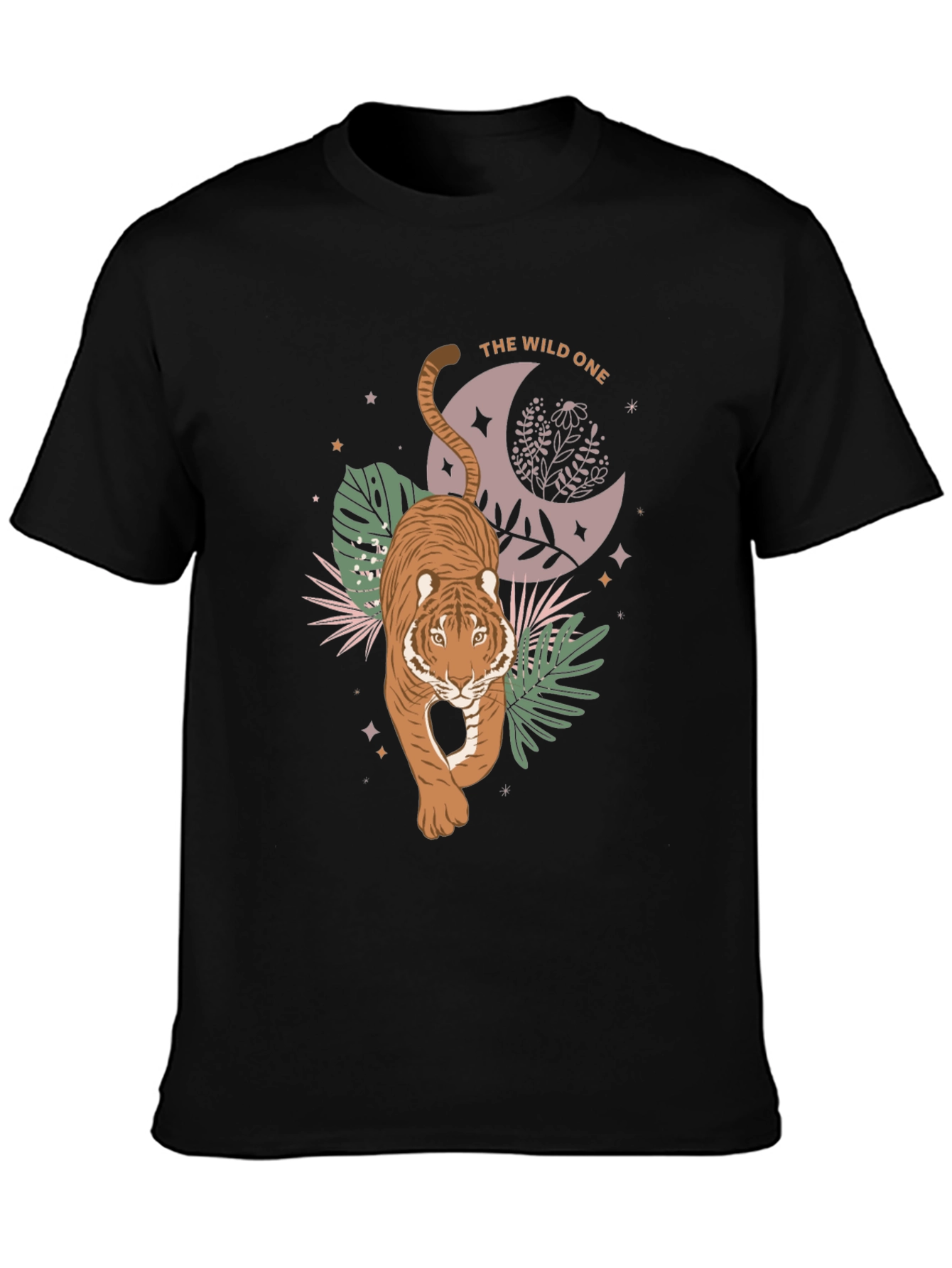The Wild One Tiger Graphic Tee - Black