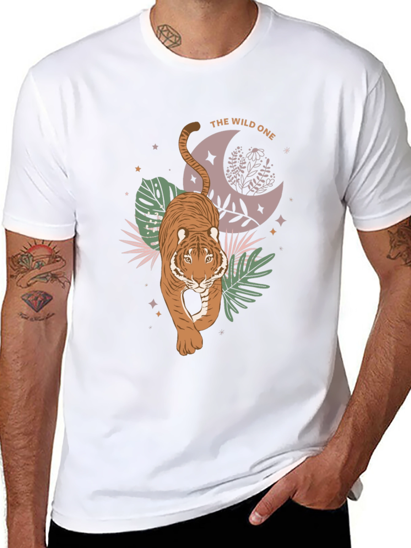 The Wild One Tiger Graphic Tee - Black