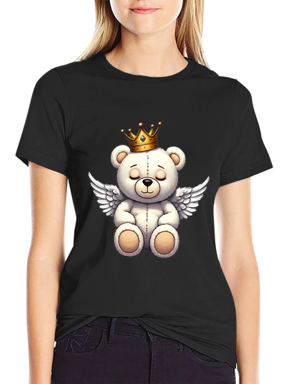 Teddy Bear Angel Graphic T-Shirt