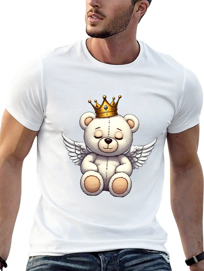 Teddy Bear Angel Graphic T-Shirt