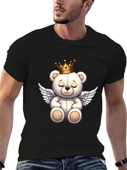 Teddy Bear Angel Graphic T-Shirt