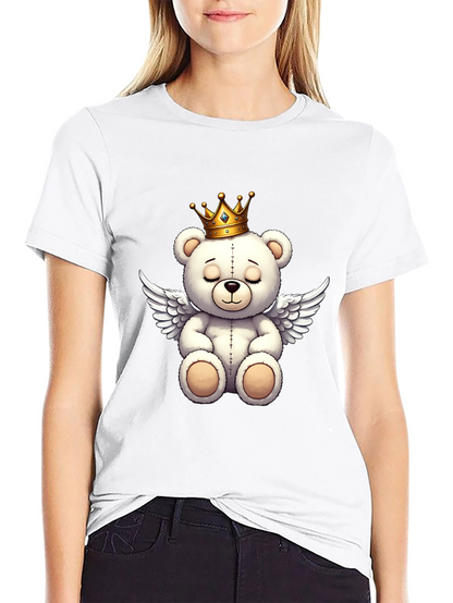 Teddy Bear Angel Graphic T-Shirt