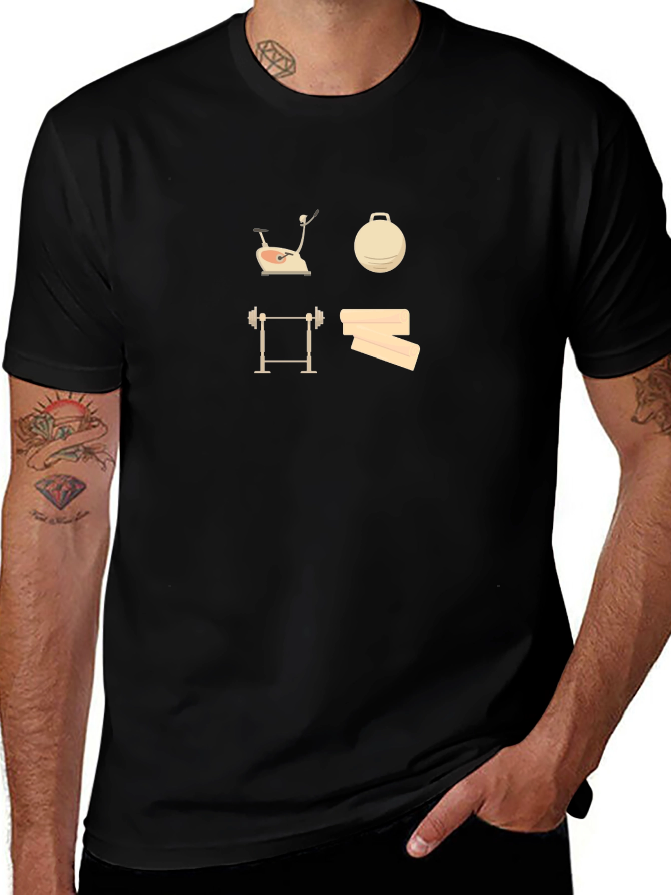 Workout Equipment Graphic Tee