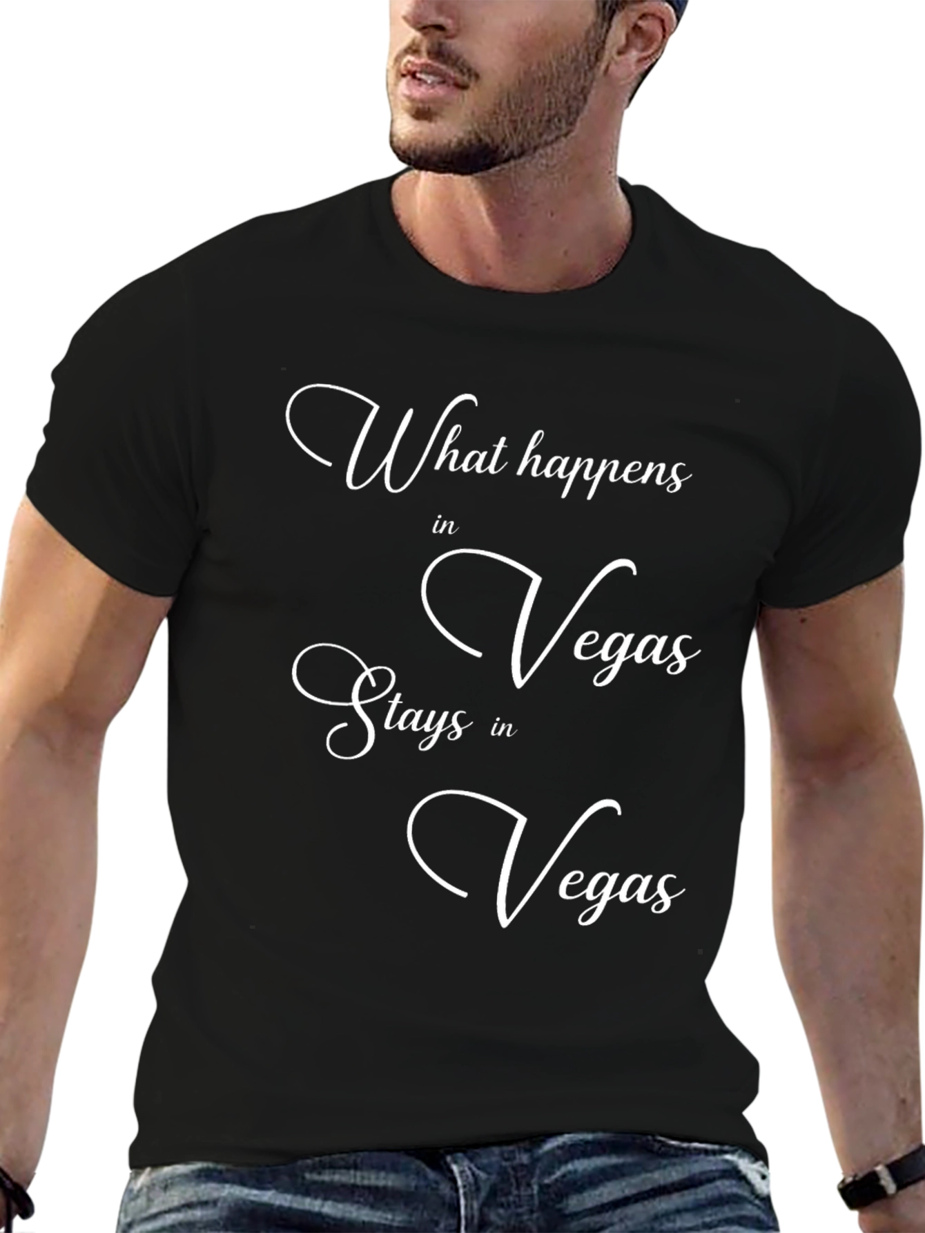 What Happens in Vegas Black T-Shirt