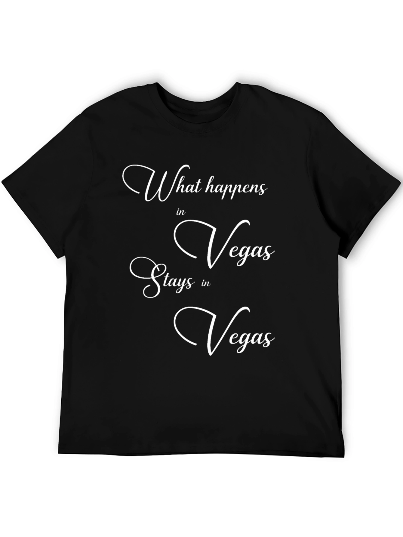 What Happens in Vegas Black T-Shirt