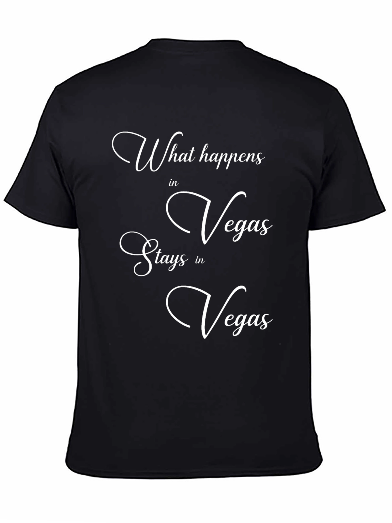 What Happens in Vegas Black T-Shirt
