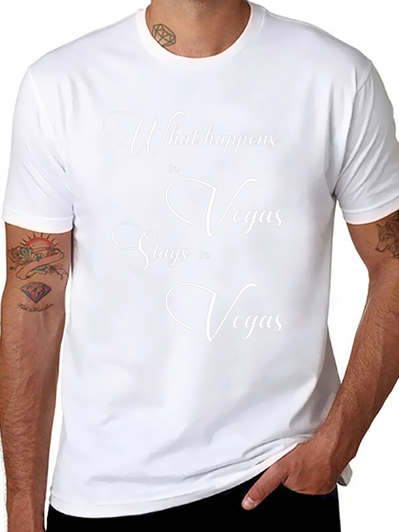 What Happens in Vegas Black T-Shirt