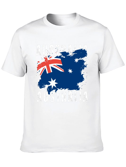 Australia Flag Graphic T-Shirt Black