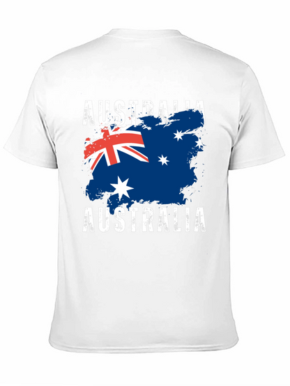 Australia Flag Graphic T-Shirt Black
