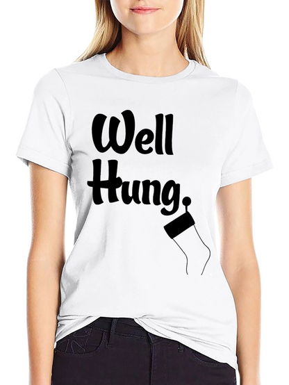 Well Hung Christmas Stocking Mens T-Shirt