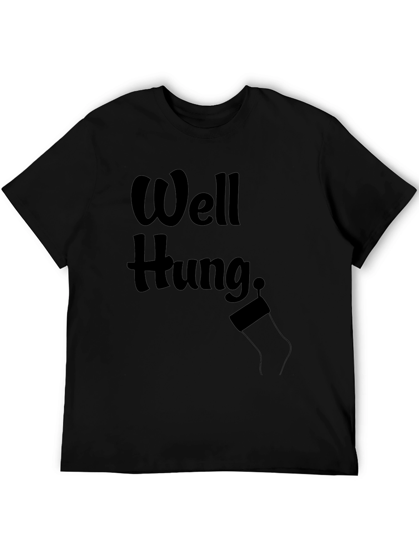 Well Hung Christmas Stocking Mens T-Shirt