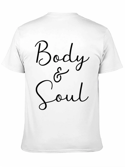 Body & Soul Graphic Tee - Stylish Black T-Shirt