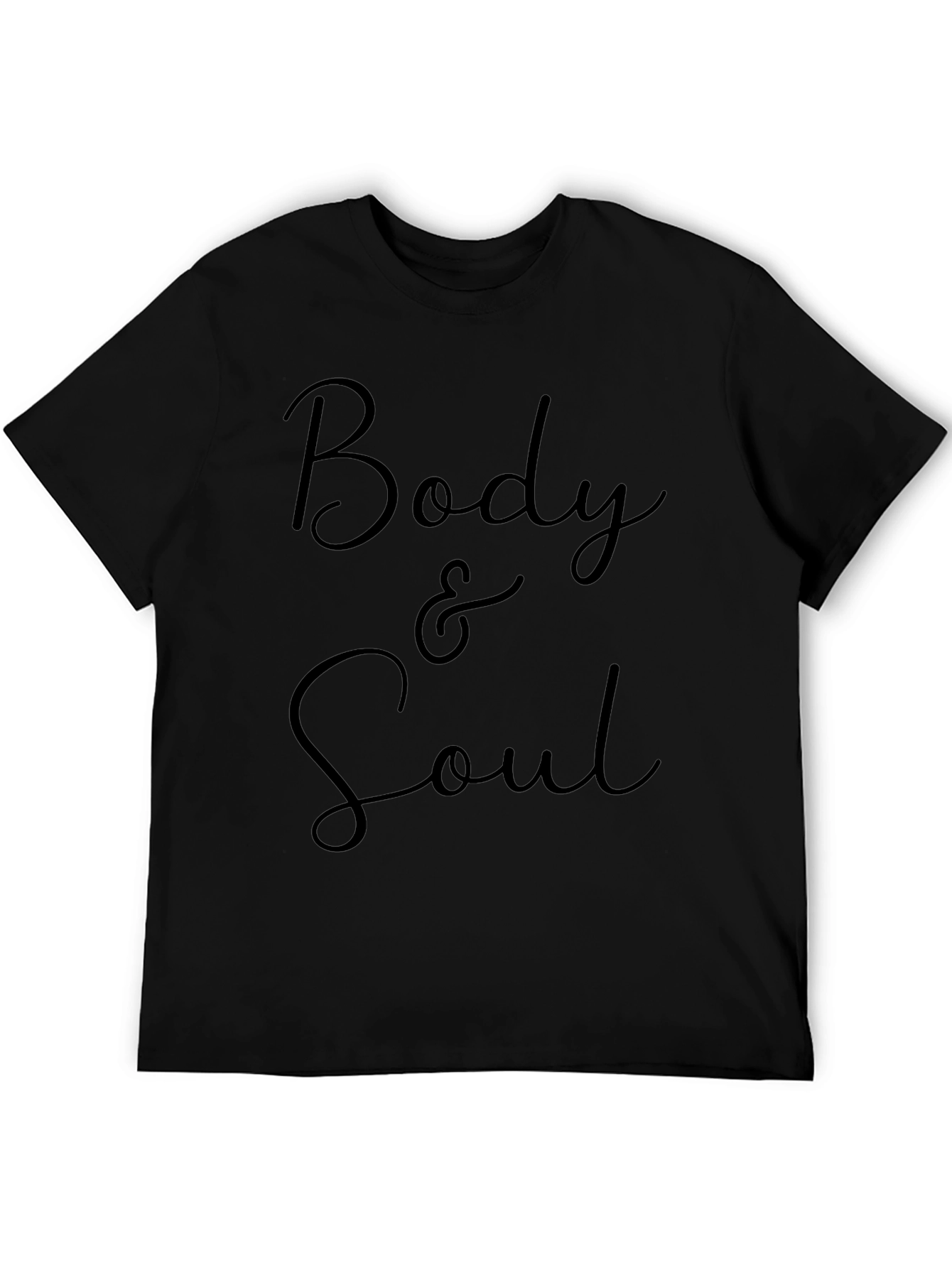 Body & Soul Graphic Tee - Stylish Black T-Shirt