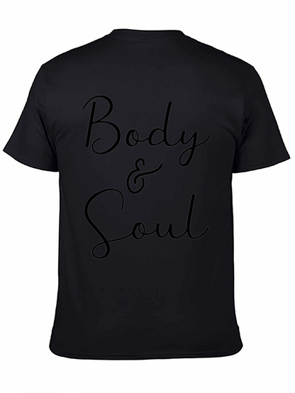 Body & Soul Graphic Tee - Stylish Black T-Shirt