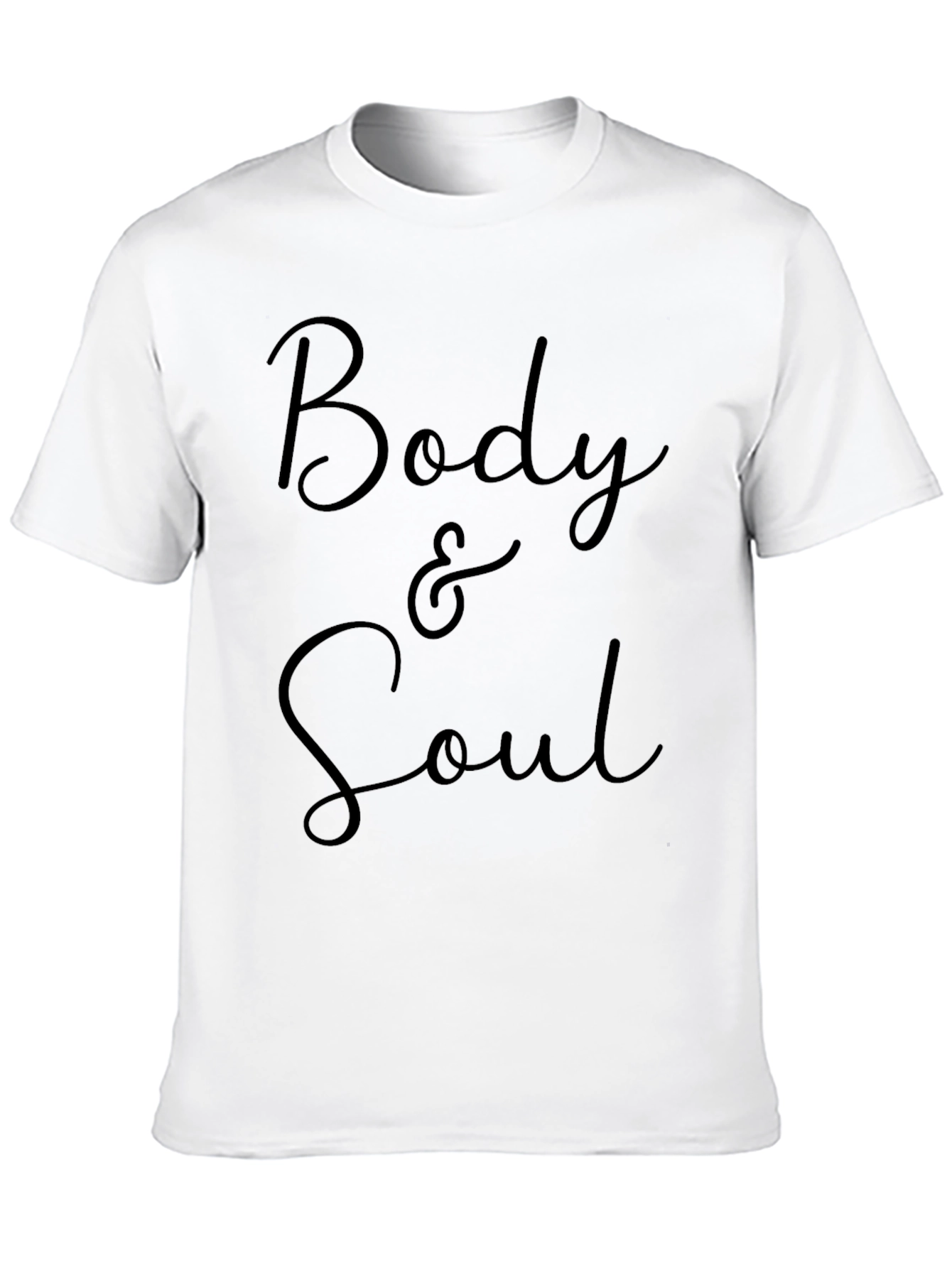 Body & Soul Graphic Tee - Stylish Black T-Shirt