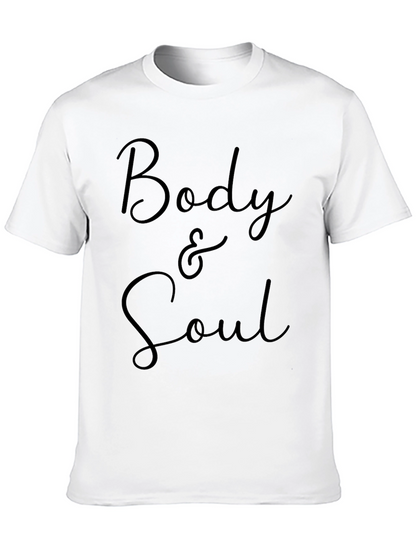Body & Soul Graphic Tee - Stylish Black T-Shirt