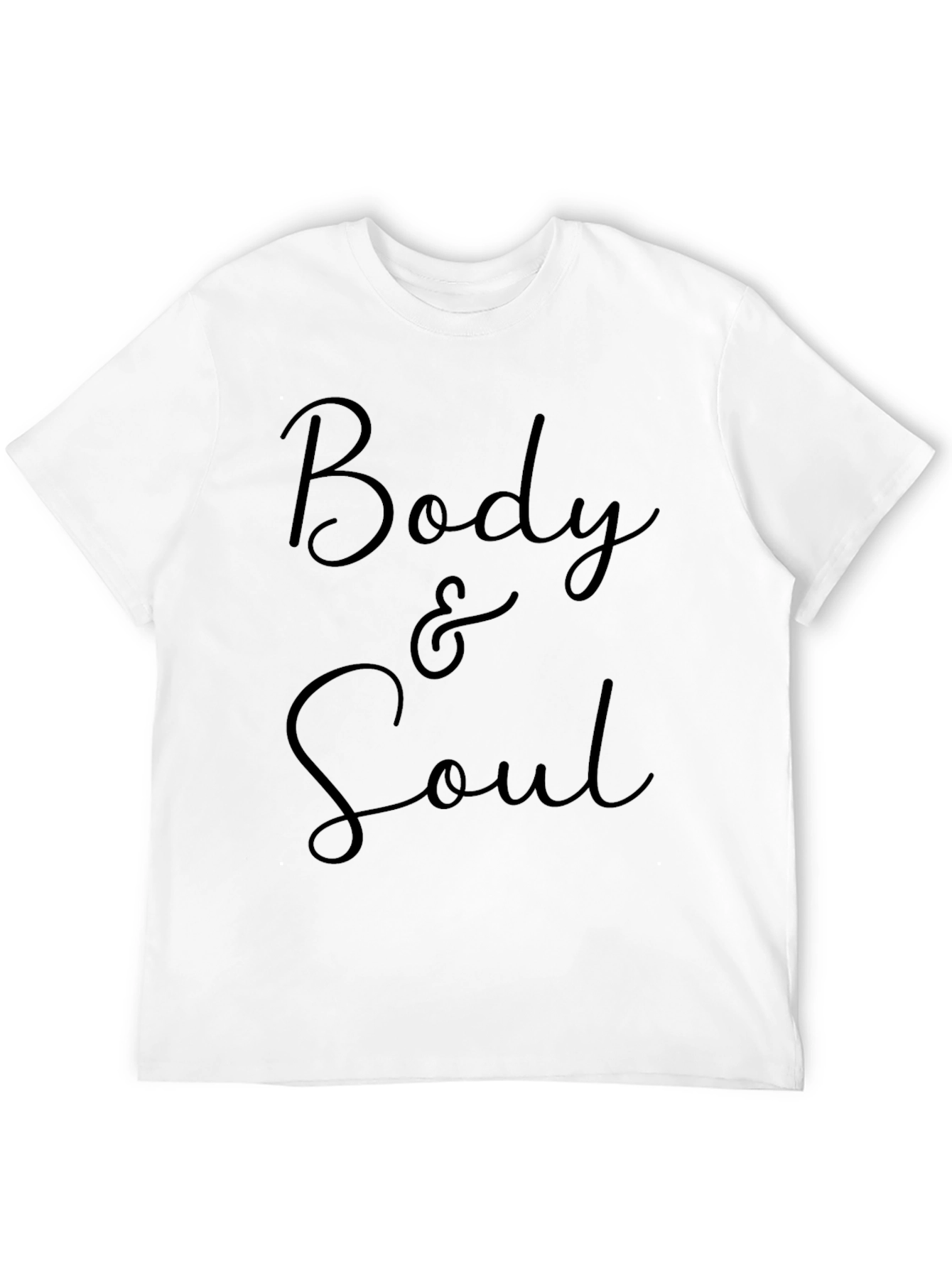 Body & Soul Graphic Tee - Stylish Black T-Shirt