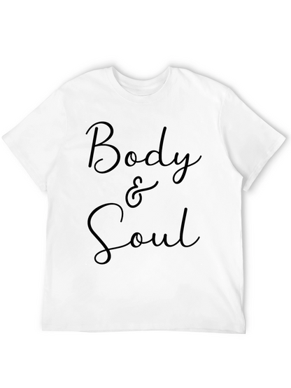 Body & Soul Graphic Tee - Stylish Black T-Shirt