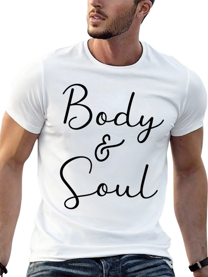 Body & Soul Graphic Tee - Stylish Black T-Shirt
