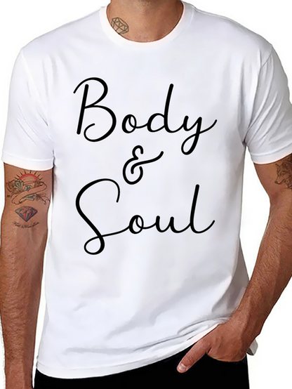 Body & Soul Graphic Tee - Stylish Black T-Shirt