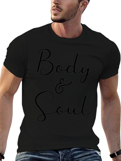 Body & Soul Graphic Tee - Stylish Black T-Shirt