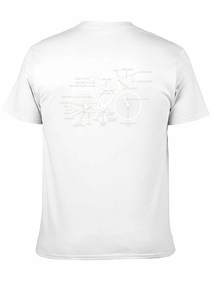 Anatomical Bike T-Shirt - Cycle Parts Diagram