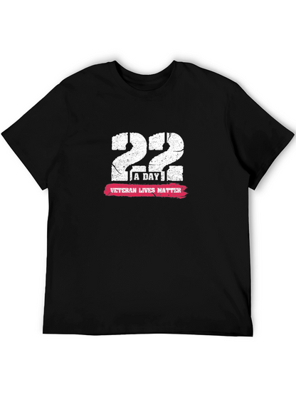22 A Day Veteran Lives Matter Graphic Tee