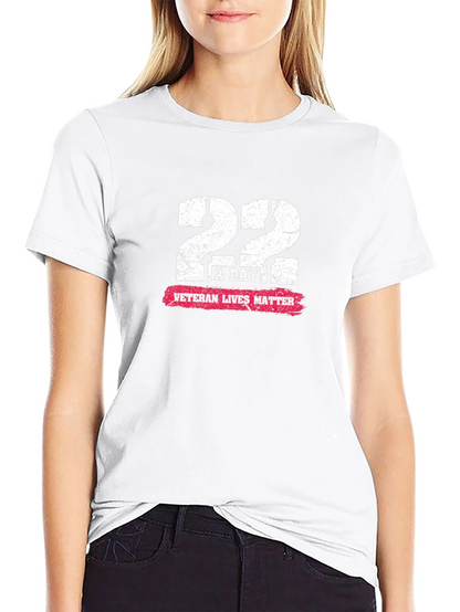 22 A Day Veteran Lives Matter Graphic Tee