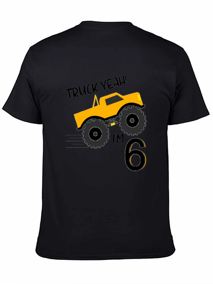 Truck Yeah Im 6! Boys Birthday T-Shirt