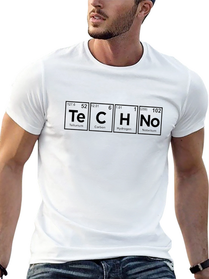 TECHNO Periodic Table T-Shirt - Cool Chemistry Tee